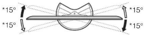 SONY Bravia KDL-55HX953 - ■ Vinkeljustering (svivel) (endast KDL-55HX95x) - 2