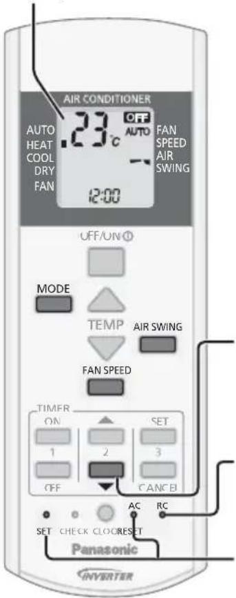 PANASONIC CU-CE12PKE - AUTO - Praktisk for dig - 2