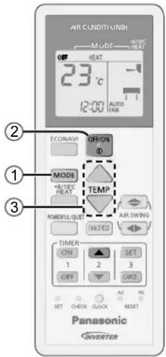 PANASONIC CS-AZ9RKE - Indstilling af ur - 1