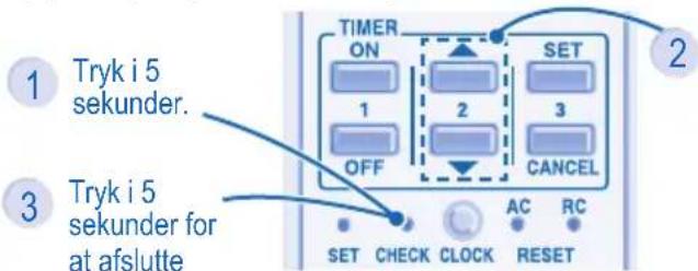 PANASONIC CS-HE9JKE - Anlægget stopper, og timerindikatoren blinker. - 1