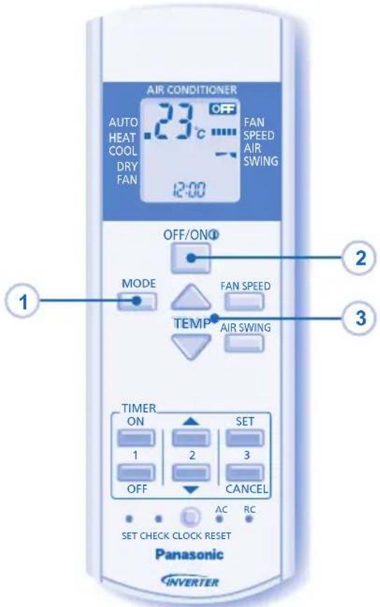 PANASONIC CS-CE9JKE-1 - OFF/ON - 1