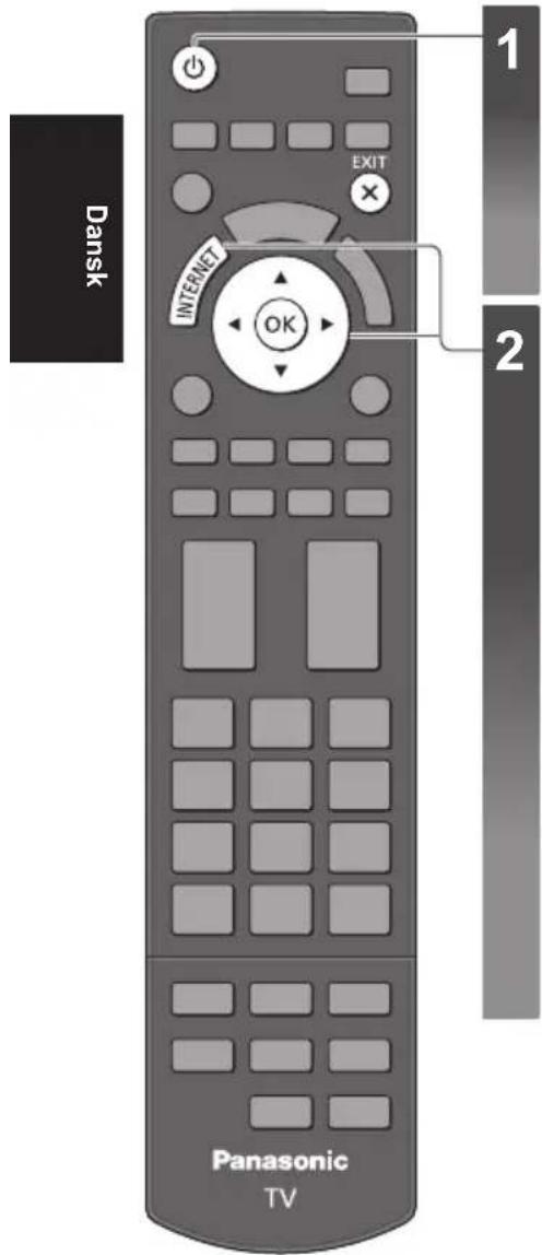 Dansk Panasonic TV 1 EXIT 2 INTERNET OK