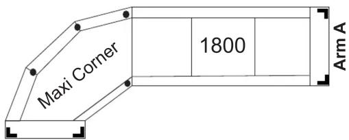 Maxi Corner 1800 Arm A