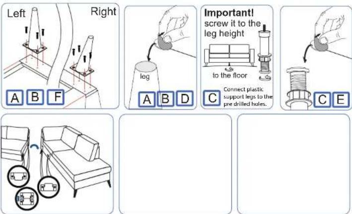 MIO County - 3-seater+divan assembly - 5