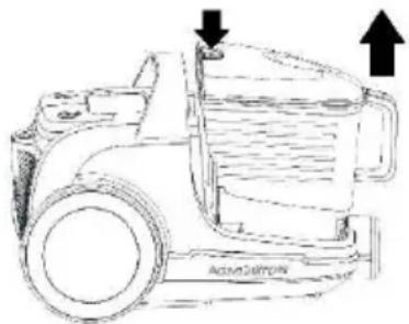 GORENJE VCEA02GALWCY - Spilling rubbish from the dust compartment subassembly - 1