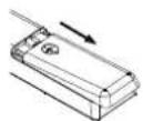 OK ODL 32676H-TIB - Installare le batterie nel telecomando - 1