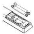 OK ODL 32676H-TIB - Installare le batterie nel telecomando - 2