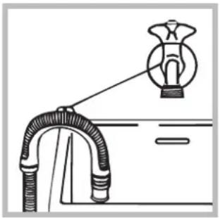 Hotpoint Ariston AVTXL 129 (EU) - Tilslutning af afløbsslangen - 2
