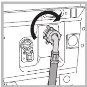 INDESIT WITL 1251 EU - Kopling av inntaksslangen - 2