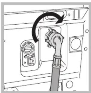 INDESIT WITL 1251 EU - Anslutningar av vatten och el Anslutning av vatteninloppsslangen - 2