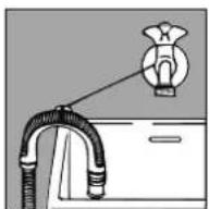 INDESIT WD 125 TS (EX) - Anslutning till vattenuttaget - 4