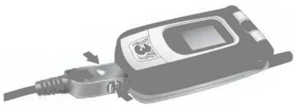 LG U8180 - Sådan frakobles opladeren - 1