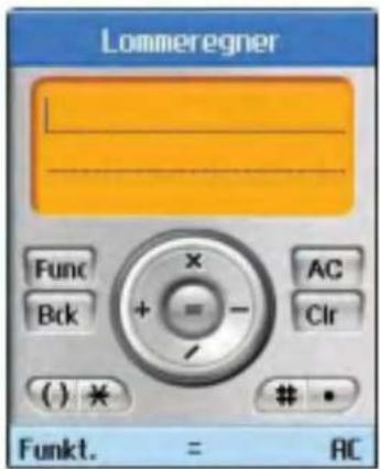 Lommeregner Func Bck Funkt. = AC