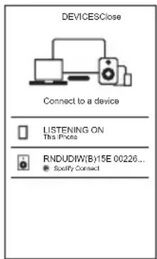 DEVICESClose Connect to a device LISTENING ON This iPhone RNDUDIW(B)15E 00226... ● Sanify Connect