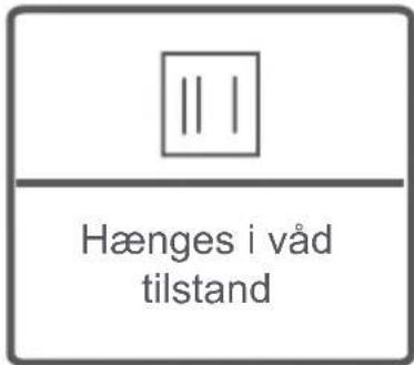 Hænges i våd tilstand