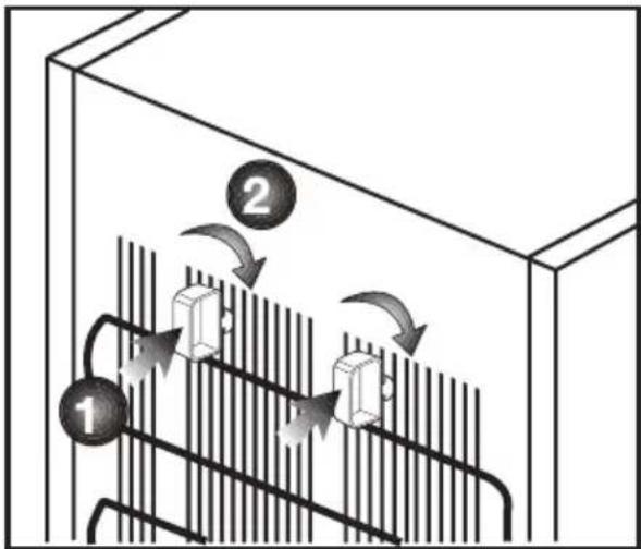 Diagram illustrating heat transfer or cooling process with labeled components and directional arrows