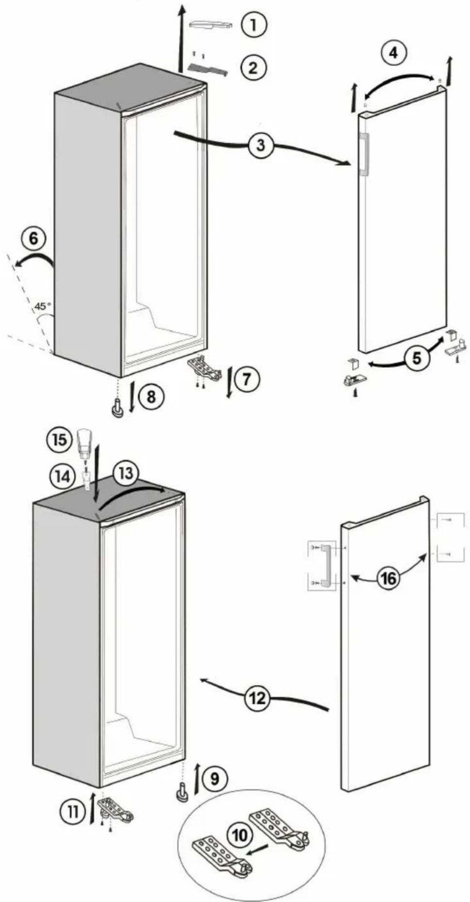BLOMBERG SSM 4550 - Byte av innerbelysningens glödlampa - 1