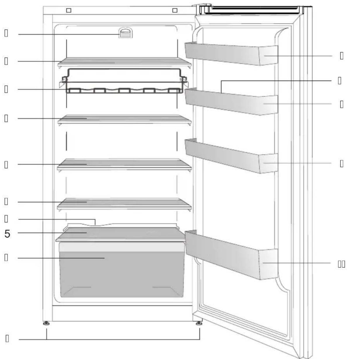 BLOMBERG SSM 4550 - Kylskåpet - 1
