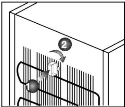 Diagram showing a mechanical or fluid system with labeled components and directional arrows, likely illustrating a process or system.