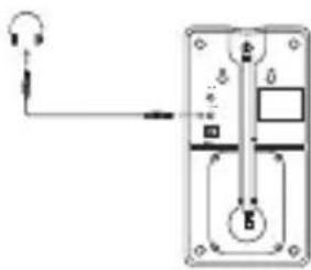 Diagram of a mechanical or electrical component with labeled parts and directional arrows indicating flow or connection.