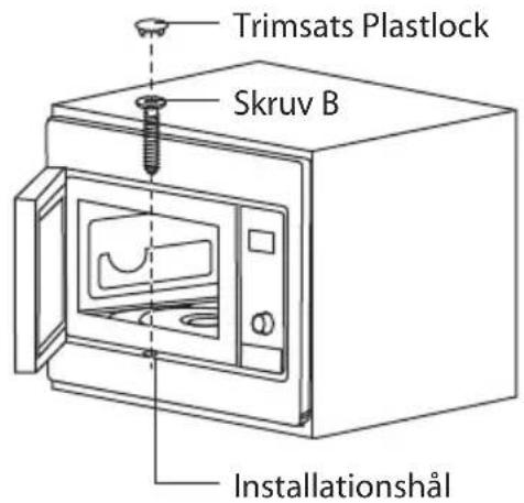 Trimsats Plastlock Skruv B Installationshåll