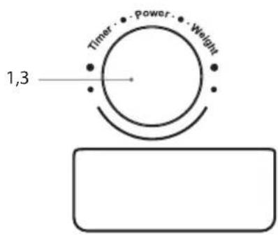 Timer • Power • Weight 1,3