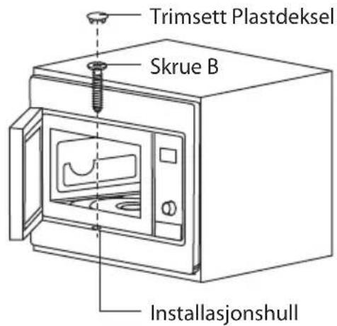 Trimsett Plastdeksel Skrue B Installasjonshull