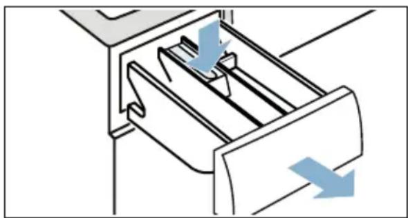 SIEMENS WD4HU540DN - Sæbeskuffe og kabinet - 1