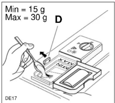 Min = 15 g Max = 30 g D XVEN MEN DE17