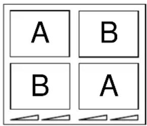 A B B A