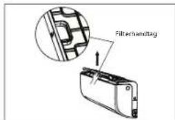 Filterhandtag