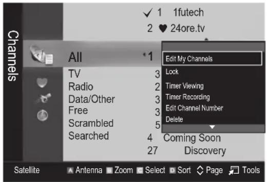 1futech 2 ♥ 24ore.tv All TV Radio Data/Other Free Scrambled Searched Edit My Channels Lock Timer Viewing Timer Recording Edit Channel Number Delete Coming Soon Discovery Satellite Antenna Zoom Select Sort Page Tools