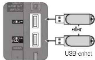 USB-ENHET eller USB 1 (0-D)J