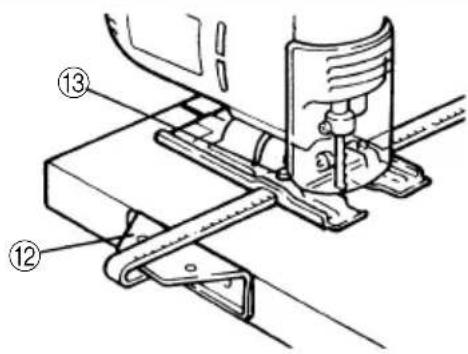 Technical diagram showing mechanical assembly with numbered components, likely for assembly or maintenance instructions.