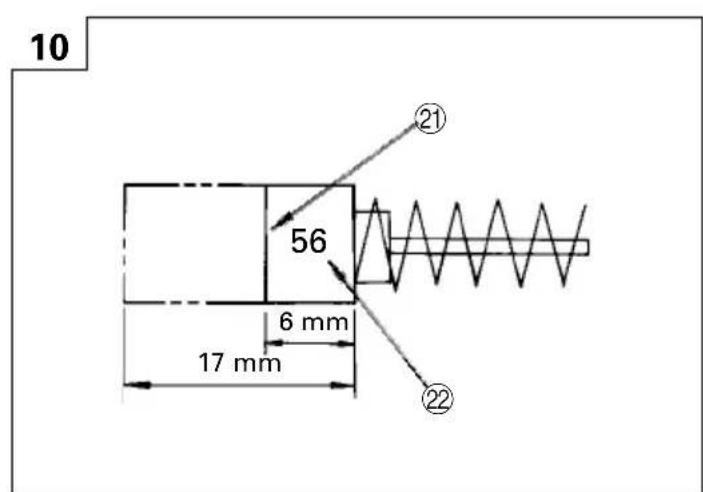 10 56 6 mm 17 mm ②₁ ②₂