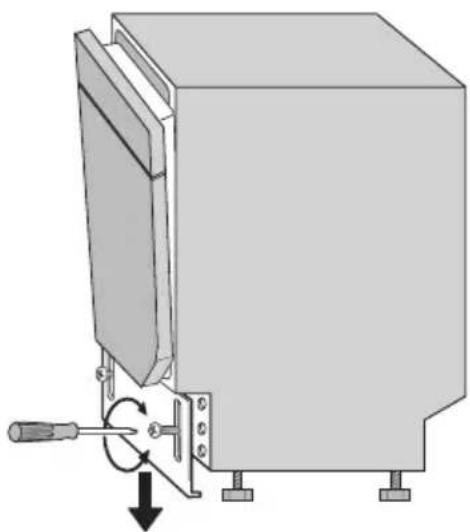 ELECTROLUX ESF65052W - Højdejustering af maskinen - 1