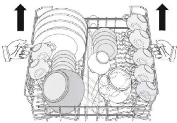 ELECTROLUX ESF65052W - Justering av överkorgens höjd - 1