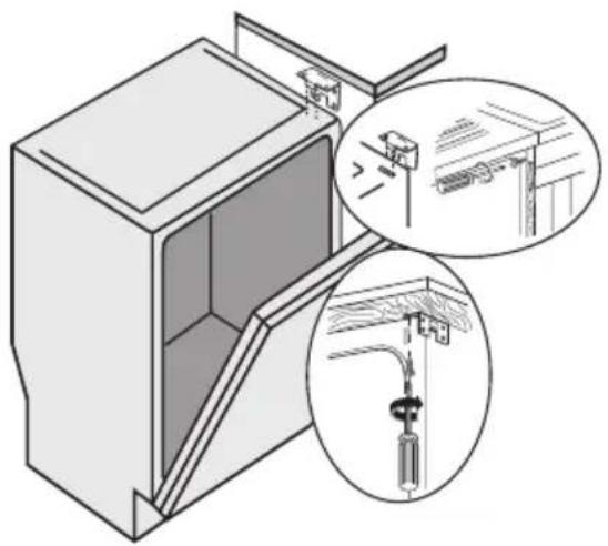 ELECTROLUX ESF65052W - Förankring vid angränsande enheter - 1