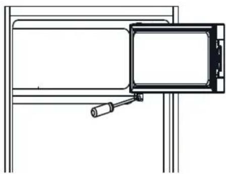 MATSUI MTR122W17E - Ändra dörrens gångjärn - 3