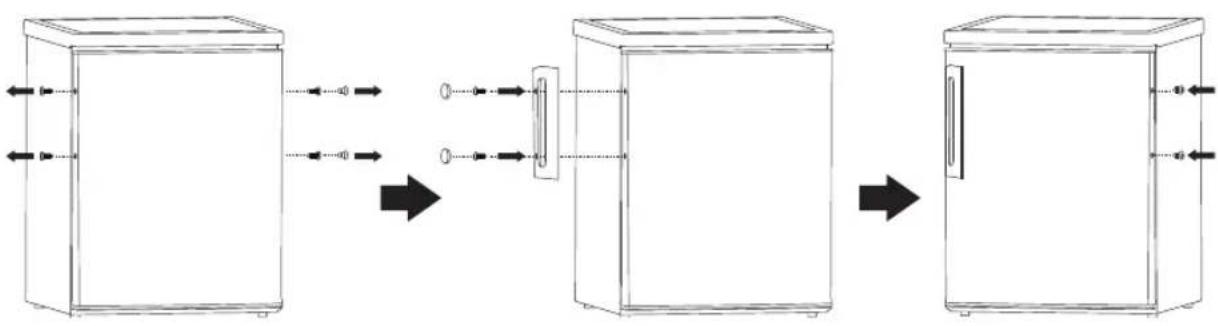 MATSUI MTR122W17E - Installing The Door Handle - 2