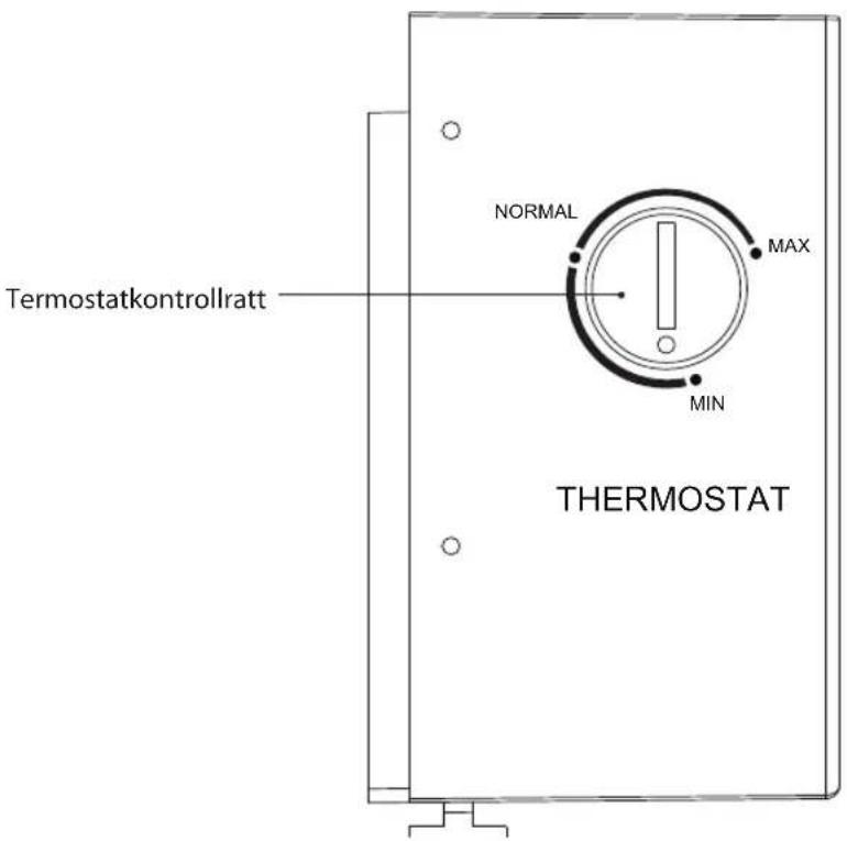 Termostatkontrollratt NORMAL MAX MIN THERMOSTAT
