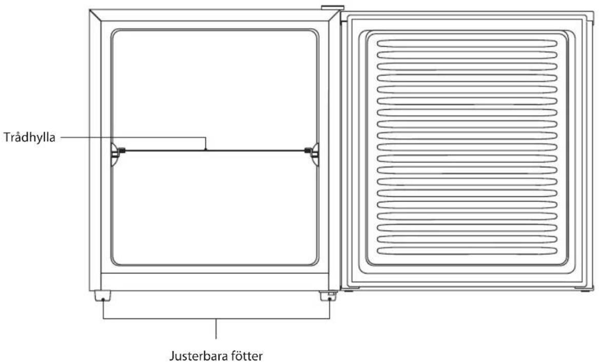 Trådhylla Justerbara fötter