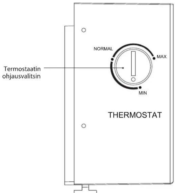Termostaatin ohjausvalitsin NORMAL MAX MIN THERMOSTAT