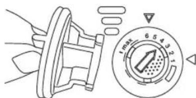 MATSUI MDWTT11E - Inställning sköljmedelsbehållaren - 1