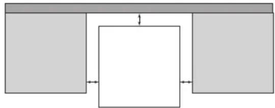 MATSUI M98CFW15E - Free Space Requirements - 1