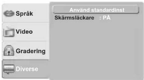 MATSUI M71PD11E - Anpassa de övriga inställningarna - 1