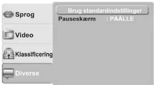 MATSUI M71PD11E - Tilpasning af forskellige indstillinger - 1