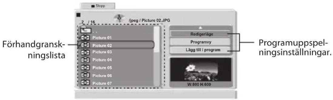 MATSUI M71PD11E - Lägga till filer i programlistan - 1
