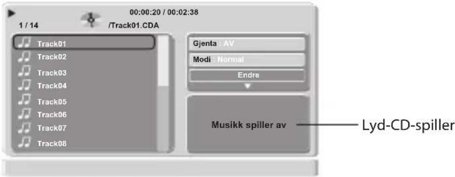 00:00:20 / 00:02:38 1 / 14 /Track01.CDA Track01 Track02 Track03 Track04 Track05 Track06 Track07 Track08 Gjenta AV Modi Normal Endre Musikk spiller av —— Lyd-CD-spiller