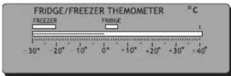 FRIDGE/FREEZER THEMOMETER °C FREEZER FRIDGE -30° -20° -10° 0° +10° +20° +30° +40°